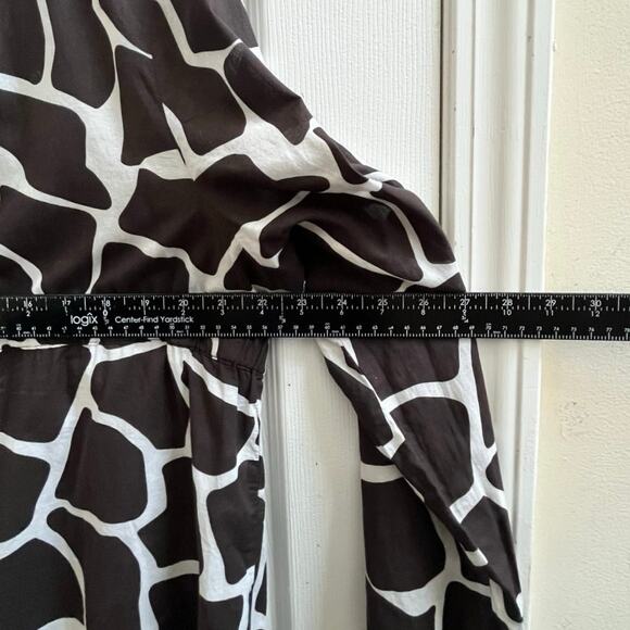 Lands End Flaw Giraffe Print V Neck Buckle Detail Swim Coverup Plus Size 18-20 - Picture 7 of 10